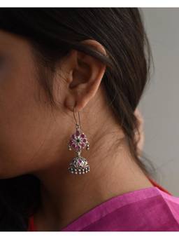 Rangsutra - Ghoomar Silver Earring