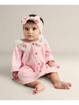 My Milestones - Pink Embroidered Top and Pant