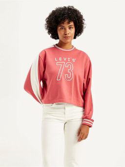 Levi's - Coral Women's Typography Crew Neck Sweatshirt