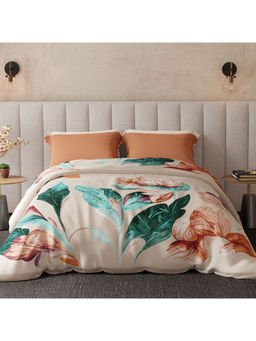 Boutique Living - Luxe Loom Multicolor Floral Print Premium Mink Blanket (Queen)