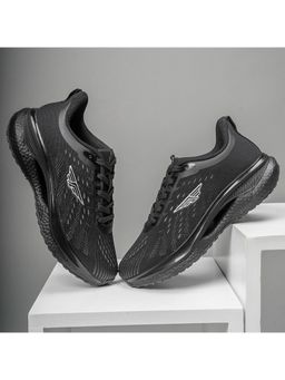 Red Tape - Women's Textured Black Athleisure Walking Shoes