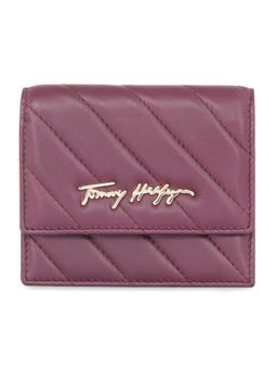 Tommy Hilfiger - Women Angelina Small Flap Wallet With Sling Chain - Wine