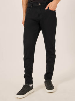 Styli - Men Black Skinny Fit Stretch 5-Pocket Jeans