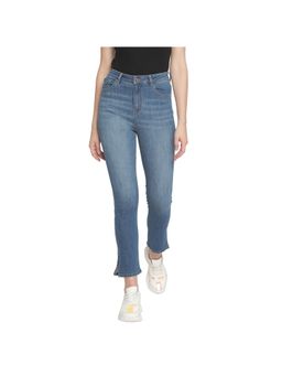Madame - Navy Blue Solid Skinny Fit Jeans