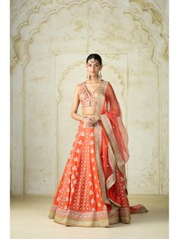 Gopi Vaid - Ayat Embroidered Stitched Blouse with Lehenga & Dupatta