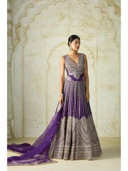 Gopi Vaid - Razia Embroidered Stitched Blouse with Lehenga & Dupatta