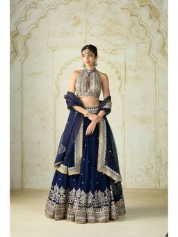 Gopi Vaid - Sidra Embroidered Stitched Blouse with Lehenga & Dupatta