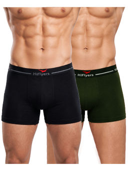 HIFlyers - Odour-Free Cotton Lycra Regular Fit Everyday Innerwear Trunk (Pack Of 2)