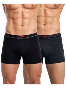 HIFlyers - Odour-Free Cotton Lycra Regular Fit Everyday Innerwear Trunk (Pack Of 2)