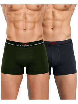HIFlyers - Odour-Free Cotton Lycra Regular Fit Everyday Innerwear Trunk (Pack Of 2)
