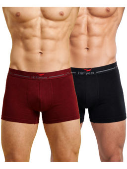 HIFlyers - Odour-Free Cotton Lycra Regular Fit Everyday Innerwear Trunk (Pack Of 2)