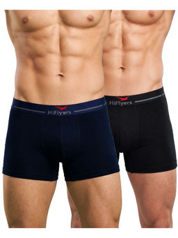 HIFlyers - Odour-Free Cotton Lycra Regular Fit Everyday Innerwear Trunk (Pack Of 2)