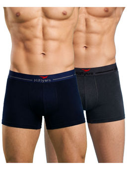 HIFlyers - Odour-Free Cotton Lycra Regular Fit Everyday Innerwear Trunk (Pack Of 2)
