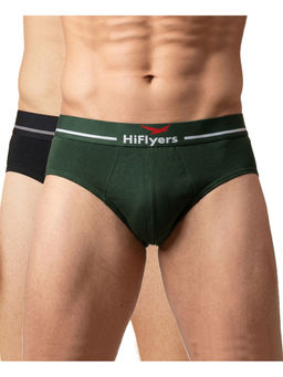 HIFlyers - Odour-Free Cotton Lycra Regular Fit Everyday Innerwear Breif (Pack Of 2)