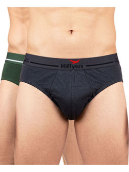 HIFlyers - Odour-Free Cotton Lycra Regular Fit Everyday Innerwear Breif (Pack Of 2)