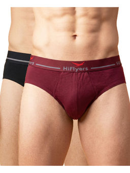 HIFlyers - Odour-Free Cotton Lycra Regular Fit Everyday Innerwear Breif (Pack Of 2)