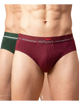 HIFlyers - Odour-Free Cotton Lycra Regular Fit Everyday Innerwear Breif (Pack Of 2)