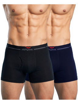 HIFlyers - Odour-Free Cotton Lycra Regular Fit Everyday Innerwear Trunk (Pack Of 2)
