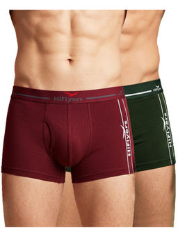 HIFlyers - Odour-Free Cotton Lycra Regular Fit Everyday Innerwear Trunk (Pack Of 2)