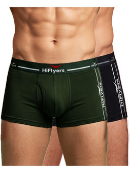 HIFlyers - Odour-Free Cotton Lycra Regular Fit Everyday Innerwear Trunk (Pack Of 2)