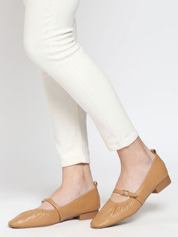 Twenty Dresses by Nykaa Fashion - Beige Slip In Style Heels