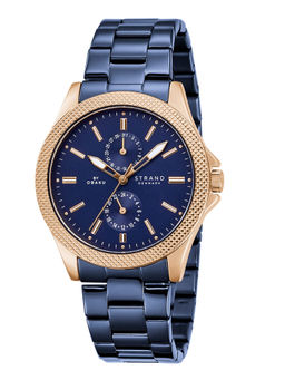 Strand by Obaku - Ginevra Blue Dial Multifunction Watch For Men (S710GMVLSL)
