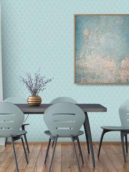 Excel - Mystical Lattice Blue White Lacework