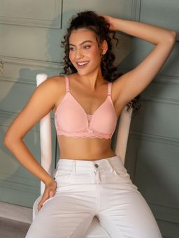 Chelvet - Women Solid Peach Padded Bra