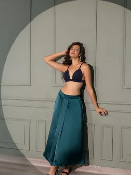 Chelvet - Solid Lightly Padded Half Coverage Plunge Bra