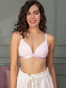 Chelvet - Non-Wired Seamless Finish Plunge Bra