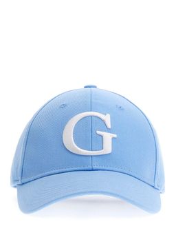 Guess - Men Blue Solid Pure Cotton Baseball Cap
