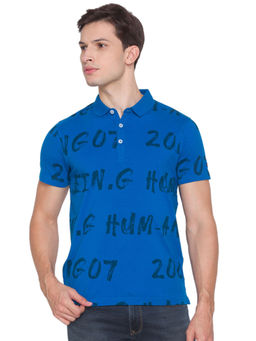 Being Human - Men Polo T-Shirt Blue