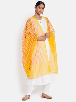Fabindia - Cotton Silk Chevron Dupatta