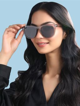 Yellow Chimes - Women Full UV Protected Grey Lens Round Sunglasses