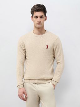 U.S. POLO ASSN. - Men's Solid Pattern Regular Fit Sweater