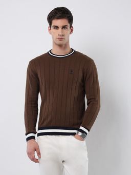 U.S. POLO ASSN. - Men's Vertical Striped Patterned Knit Sweater