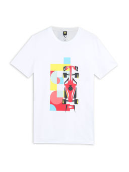 Puma - Ferrari Race Graphic Kids White T-Shirt
