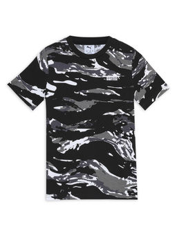 Puma - Ess Camo Aop Boys Black T-Shirt