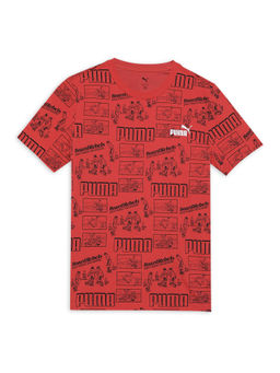 Puma - Mid90S Aop Boys Red T-Shirt