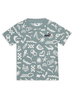 Puma - Sandy Adventures Aop Kids Green T-Shirt