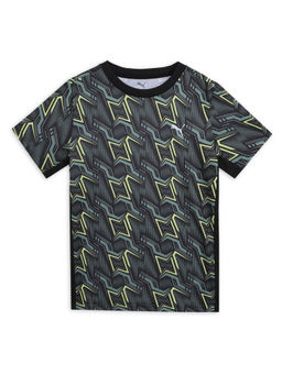 Puma - Tad Ess Aop Poly Boys Black T-Shirt