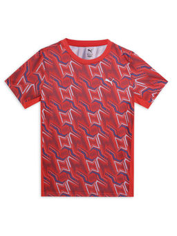 Puma - Tad Ess Aop Poly Boys Red T-Shirt