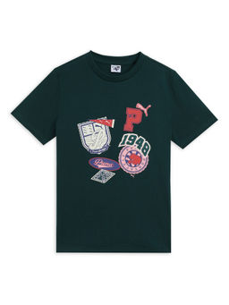 Puma - SPORTS LEGACY Graphic Boys Green T-Shirt