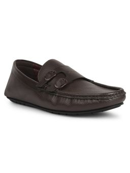 Bata - Men Dark Brown Casual Slip-On Loafers