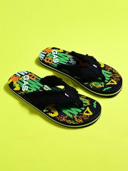 GAS - Men Flipback Black Flipflops