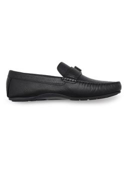 Tommy Hilfiger - Men Navy Blue Leather Loafers