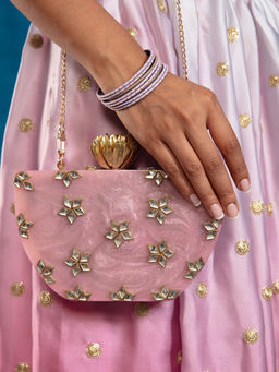 Gajra Gang - Gulabi Kamal Clutch