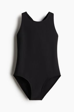 H&M - Girls Black Sports Swimsuit With Lycra