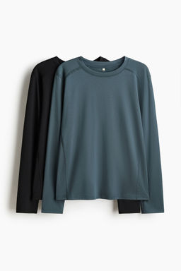 H&M - Boys 2-Pack Long-Sleeved Sports Tops With Drymove
