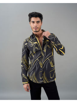 ROOKIES - Black Full Sleeves Printed Casual Shirt